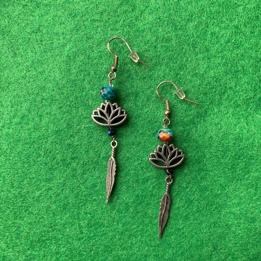 Lotus Flower Earrings